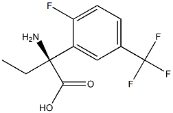 (2S)-2-AMINO-2-[2-FLUORO-5-(TRIFLUOROMETHYL)PHENYL]BUTANOIC ACID 结构式