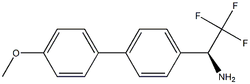 (1S)-2,2,2-TRIFLUORO-1-[4-(4-METHOXYPHENYL)PHENYL]ETHYLAMINE 结构式