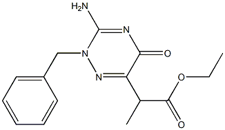 2-(3-AMINO-2-BENZYL-5-OXO-2,5-DI-HYDRO-[1,2,4]TRIAZIN-6-YL)-PROPIONIC ACID ETHYL ESTER 结构式