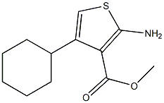 2-AMINO-4-CYCLOHEXYL-THIOPHENE-3-CARBOXYLIC ACID METHYL ESTER 结构式