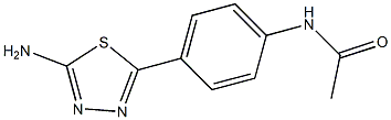 N-[4-(5-AMINO-[1,3,4]THIADIAZOL-2-YL)-PHENYL]-ACETAMIDE 结构式