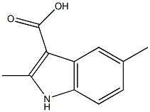 2,5-DIMETHYLINDOLE-3-CARBOXYLIC ACID 结构式