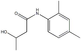 N-(2,4-DIMETHYLPHENYL)-3-HYDROXYBUTANAMIDE 结构式