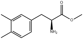 METHYL (2S)-2-AMINO-3-(3,4-DIMETHYLPHENYL)PROPANOATE 结构式