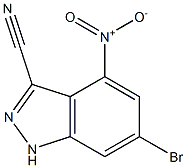 6-BROMO-3-CYANO-4-NITROINDAZOLE 结构式