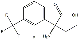 (2R)-2-AMINO-2-[2-FLUORO-3-(TRIFLUOROMETHYL)PHENYL]BUTANOIC ACID 结构式