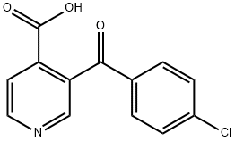 3-(4-CHLORO-BENZOYL)-ISONICOTINIC ACID 结构式