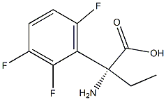 (2R)-2-AMINO-2-(2,3,6-TRIFLUOROPHENYL)BUTANOIC ACID 结构式