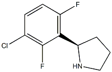 (2R)-2-(3-CHLORO-2,6-DIFLUOROPHENYL)PYRROLIDINE 结构式