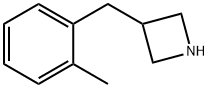 3-(2-甲基苄基)氮杂环丁烷 结构式
