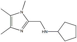 CYCLOPENTYL-(1,4,5-TRIMETHYL-1H-IMIDAZOL-2-YLMETHYL)-AMINE 结构式
