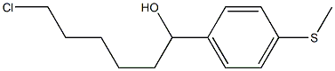 6-CHLORO-1-(4-METHYLTHIOPHENYL)-1-HEXANOL 结构式