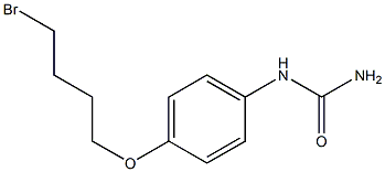 [4-(4-Bromo-butoxy)-phenyl]-urea 结构式