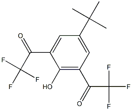 4-TERT-BUTYL-2,6-BIS(TRIFLUOROACETYL)PHENOL 结构式