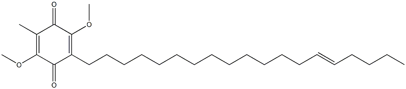 2,5-DIMETHOXY-3-METHYL-6-((E)-NONADEC-14-ENYL)-[1,4]BENZOQUINONE 结构式