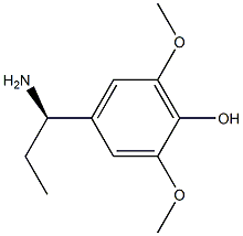 4-((1R)-1-AMINOPROPYL)-2,6-DIMETHOXYPHENOL 结构式