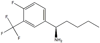 (1R)-1-[4-FLUORO-3-(TRIFLUOROMETHYL)PHENYL]PENTYLAMINE 结构式