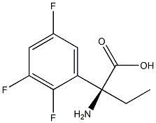 (2S)-2-AMINO-2-(2,3,5-TRIFLUOROPHENYL)BUTANOIC ACID 结构式