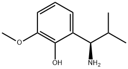 2-((1R)-1-AMINO-2-METHYLPROPYL)-6-METHOXYPHENOL 结构式