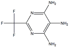 2-(TRIFLUOROMETHYL)PYRIMIDINE-4,5,6-TRIAMINE 结构式