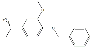 (1S)-1-[3-METHOXY-4-(PHENYLMETHOXY)PHENYL]ETHYLAMINE 结构式