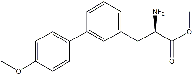 METHYL (2R)-2-AMINO-3-[3-(4-METHOXYPHENYL)PHENYL]PROPANOATE 结构式
