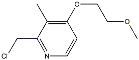 2-CHLOROMETHYL-4-METHOXYETHOXY-3-METHYLPYRIDINE 结构式