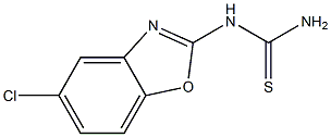 N-(5-CHLORO-1,3-BENZOXAZOL-2-YL)THIOUREA 结构式