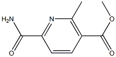 METHYL 6-(AMINOCARBONYL)-2-METHYLNICOTINATE 结构式