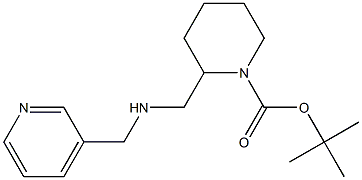1-BOC-2-([(PYRIDIN-3-YLMETHYL)-AMINO]-METHYL)-PIPERIDINE 结构式