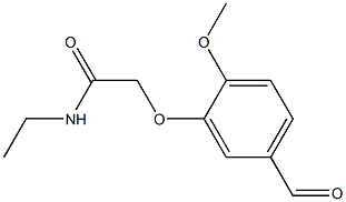 N-ETHYL-2-(5-FORMYL-2-METHOXYPHENOXY)ACETAMIDE 结构式