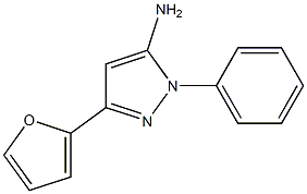 3-(2-FURYL)-1-PHENYL-1H-PYRAZOL-5-AMINE 结构式