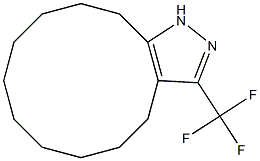 3-TRIFLUOROMETHYL-4,5-(DECAMETHYLENE)PYRAZOLE 结构式
