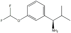 (1R)-1-[3-(DIFLUOROMETHOXY)PHENYL]-2-METHYLPROPYLAMINE 结构式