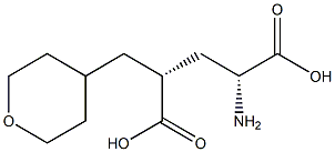 (2R,4R)-2-AMINO-4-(TETRAHYDRO-PYRAN-4-YLMETHYL)-PENTANEDIOIC ACID 结构式