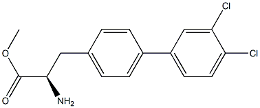 METHYL (2R)-2-AMINO-3-[4-(3,4-DICHLOROPHENYL)PHENYL]PROPANOATE 结构式