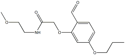 2-(2-FORMYL-5-PROPOXYPHENOXY)-N-(2-METHOXYETHYL)ACETAMIDE 结构式