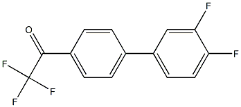 4'-(3,4-DIFLUOROPHENYL)-2,2,2-TRIFLUOROACETOPHENONE 结构式