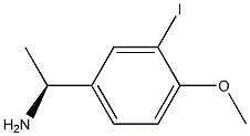 (1S)-1-(3-IODO-4-METHOXYPHENYL)ETHYLAMINE 结构式