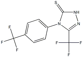 4,5-Dihydro-3-trifluoromethyl-4-(4-trifluoromethylphenyl)-1,2,4-triazole-5(1H)-thione 结构式