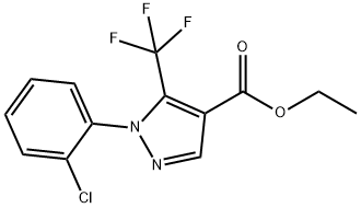 1-(2-CHLORO-PHENYL)-5-TRIFLUOROMETHYL-1H-PYRAZOLE-4-CARBOXYLIC ACID ETHYL ESTER 结构式