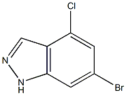 6-BROMO-4-CHLORO-1H-INDAZOLE 结构式