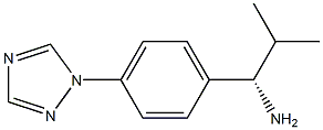 (1S)-2-METHYL-1-(4-(1,2,4-TRIAZOLYL)PHENYL)PROPYLAMINE 结构式