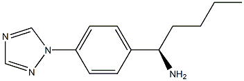 (1R)-1-(4-(1,2,4-TRIAZOLYL)PHENYL)PENTYLAMINE 结构式