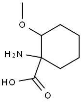 1-AMINO-2-METHOXYCYCLOHEXANECARBOXYLIC ACID 结构式