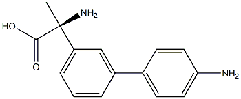 (2S)-2-AMINO-2-[3-(4-AMINOPHENYL)PHENYL]PROPANOIC ACID 结构式