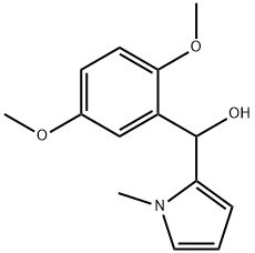 2,5-DIMETHOXYPHENYL-(1-METHYL-2-PYRROLYL)METHANOL 结构式