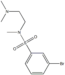 3-BROMO-N-((DIMETHYLAMINO)ETHYL)-N-METHYLBENZENESULFONAMIDE 结构式