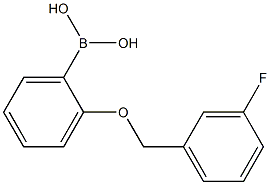 2-(3'-FLUOROBENZYLOXY)PHENYLBORONIC ACID 结构式
