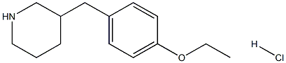 3-(4-乙氧基苄基)哌啶盐酸盐 结构式